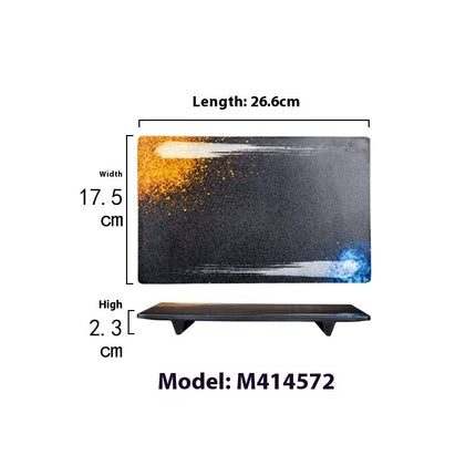 Rectangular Plate Creative Retro Hotpot Restaurant Tableware