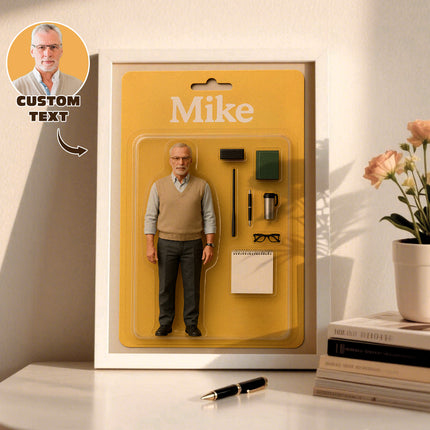 Fully Body Custom Figure Portraits | Personalized Toy Box Art | Custom Photo Frame Decorations Flat Printed Image in Reality