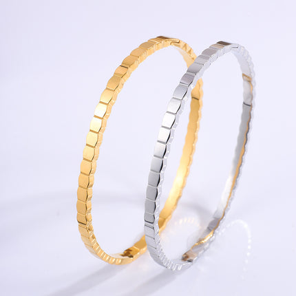 Ins Irregular Honeycomb-shaped Bracelet Fashion Minimalist Titanium Steel Bracelet Women's Jewelry