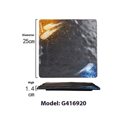 Rectangular Plate Creative Retro Hotpot Restaurant Tableware