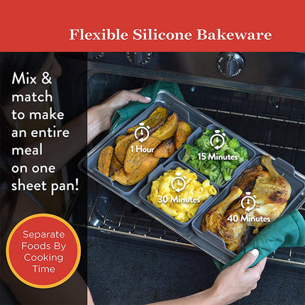 Non-stick Silicone Baking Pan Four-piece Set