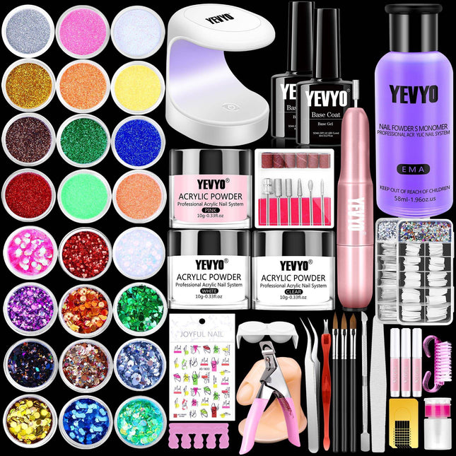 Acrylic Nail Kit With Nail Drill And UV Light,Professional Nail Kit Acrylic Set