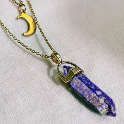 Moon Hexagonal Column Pendant