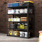 Tier Metal Shelves For Storage Garage Shelving 2000LBS Heavy Duty Storage Shelves Adjustable Garage Shelf Industrial Shelving Unit Storage Utility Rack,Black