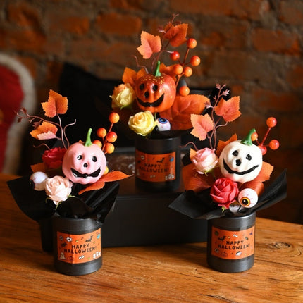Halloween Pumpkin Simulation Bouquet Grimace Ornaments