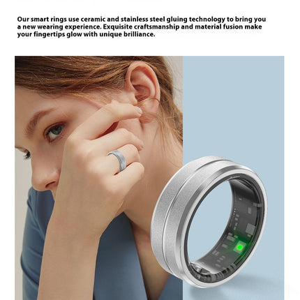2024 Smart Ring For Men Women Heart Rate Blood Oxygen Monitoring Multi Sports Modes IP68 Waterproof Smart Rings For Android IOS
