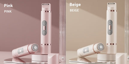 Dual-Head Electric Shaver Painless Women's Epilator Bikini Hair Removal Device Automatic Hair Trimmer Underarm Facial Lips Leg