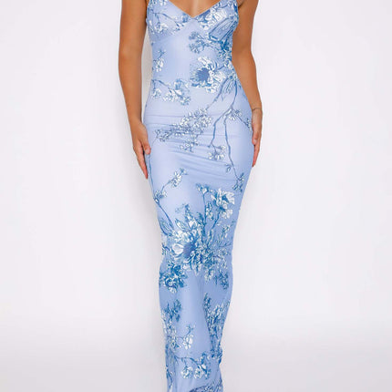 Y2K Slim Flowers Printing Slip Dress Women's Summer Suspender Skirt Vacation Beach Long Dresses