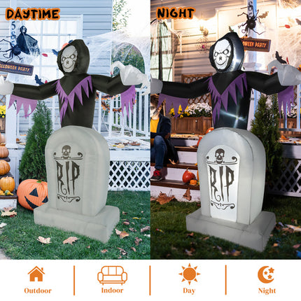 Grim Reaper And Grave, Halloween Inflatable Decoration 12V