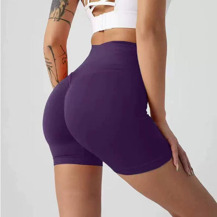 High Waist Yoga Shorts Tight Hip Raise Seamless Quick-drying Pants For Sports Fitness