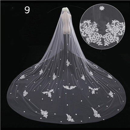Bridal Wedding Dress Long Tail Luxury Super Fairy Wedding Veil
