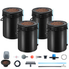 VEVOR DWC Hydroponics Grow System Deep Water Culture With Top Drip 4 Buckets