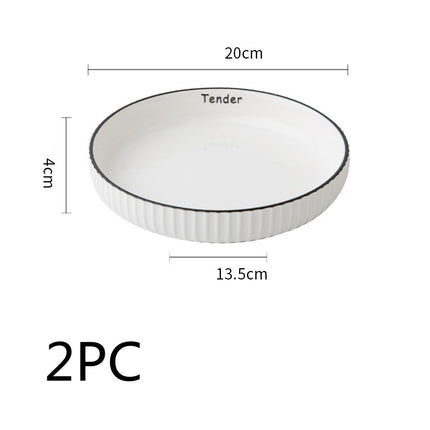 Vintage Ceramic Stir-fry Plate Salad Plate Slightly Concealer