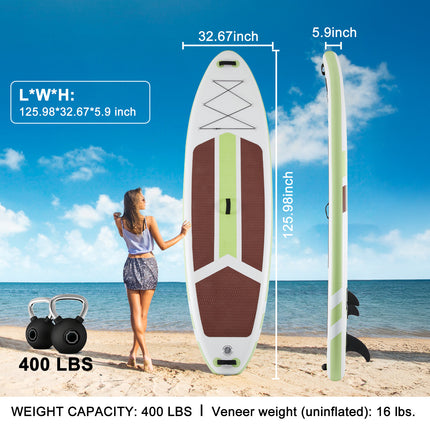 Inflatable Stand Up Paddle Boards 10 Ft 5 In With Premium SUP Paddle Board Accessories, Wide Stable Design, Non-Slip Comfort Deck For Youth & Adults