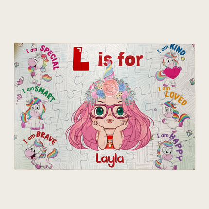 Custom Name Puzzle for Kids Christmas Gift Birthday Gift