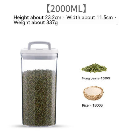 Transparent Stackable Kitchen Dry Goods Crisper