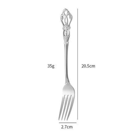 Stainless Steel Cutlery Spoon West Dinnerware Set Gold Plated