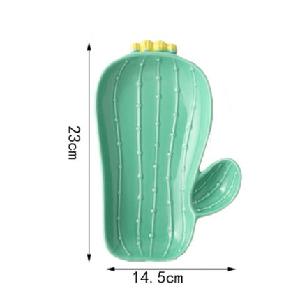 Cactus Bowls And Plates Japanese Style Cartoon Ceramic Tableware