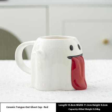 Creative Halloween Little Ghost 3D Cute Ceramic Coffee Cup