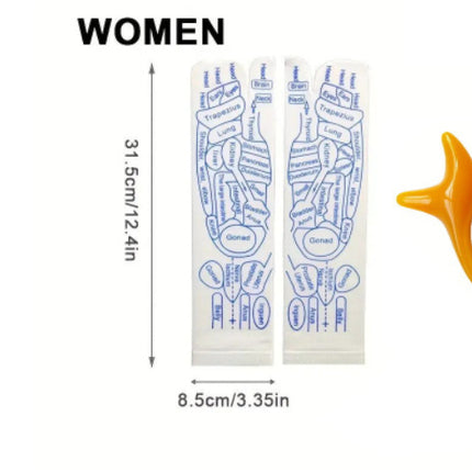 Massage Relieve Tired Feet Socks Acupressure Foot Massager Reflexology Socks Foot Point Sock Foot Point Tool Physiotherapy Sock