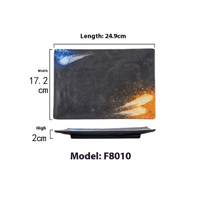 Rectangular Plate Creative Retro Hotpot Restaurant Tableware