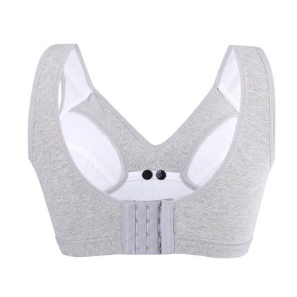 Cotton Maternity Nursing Breast Feeding Bras Prevent Sagging Pregnant Women Underwear(Gray L)
