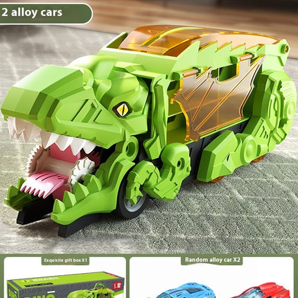 Dinosaur Swallowing Car Attack Tyrannosaurus Rex Deformation Toy