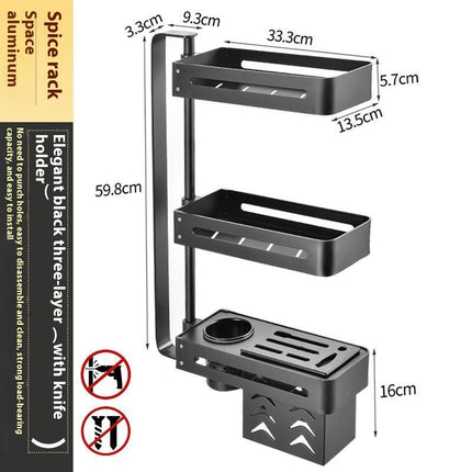 Kitchen Punch-free Multi-functional Storage Space-saving