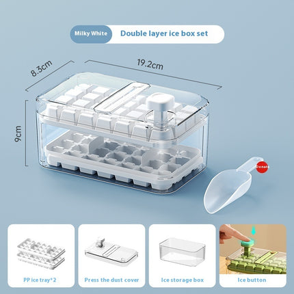 Multi-function One-click Press Ice Tray Household Quick-frozen Ice Cube Mold