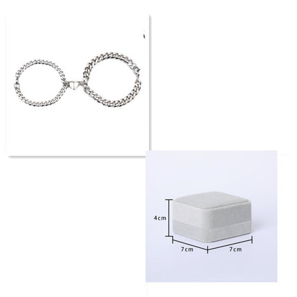 Love Magnet Attracts a Pair Of Male And Female Couple Bracelets