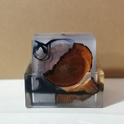 Resin pine coaster insulation teacup coaster