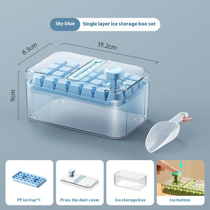 Multi-function One-click Press Ice Tray Household Quick-frozen Ice Cube Mold