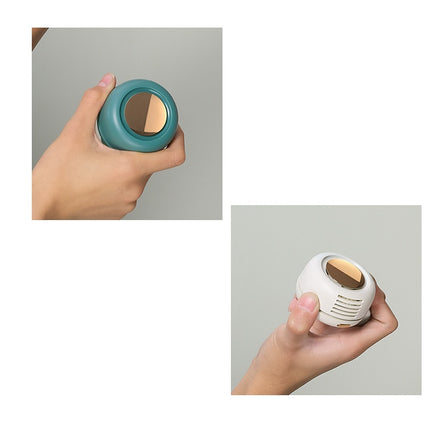 Mini Clip Fan Hanging Waist Neck Fan Girl Electric Air Cooling Fan 900mah USB Leafless Fan 3 Speeds For Outdoor Camping Fishing