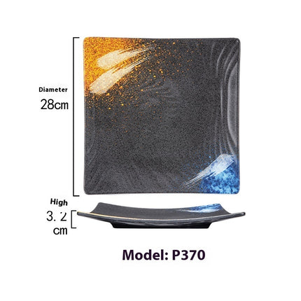 Rectangular Plate Creative Retro Hotpot Restaurant Tableware