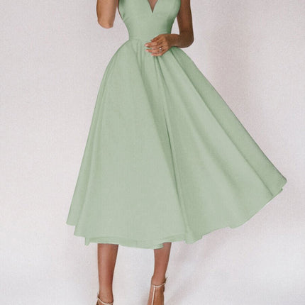 Sexy V-neck Suspender Dress Summer Fashion A-Line Long Dresses For Women