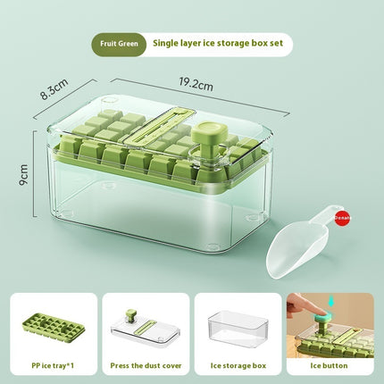 Multi-function One-click Press Ice Tray Household Quick-frozen Ice Cube Mold