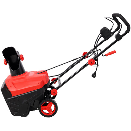 20inch Corded Electric Snow Thrower With LED,120V 60HZ,15 Amp Motor,30FT Throwing Distance