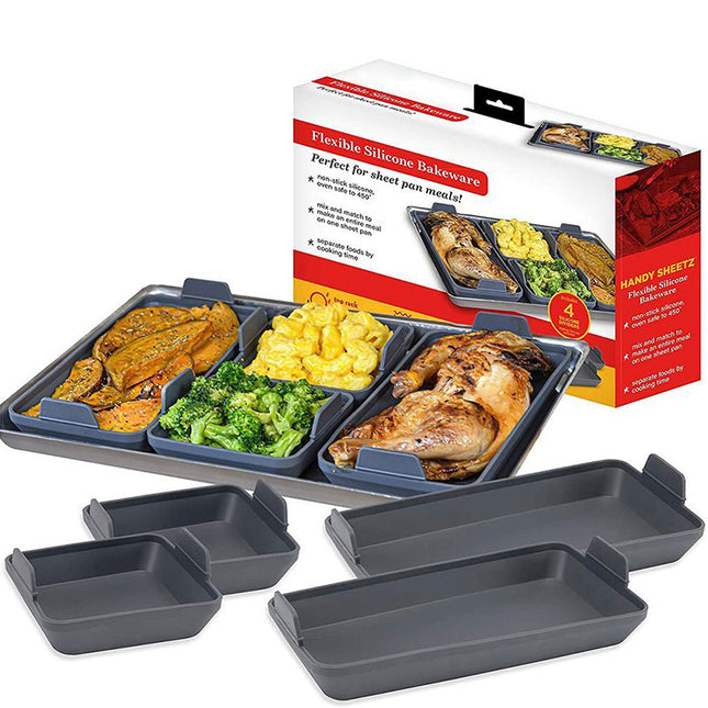 Non-stick Silicone Baking Pan Four-piece Set