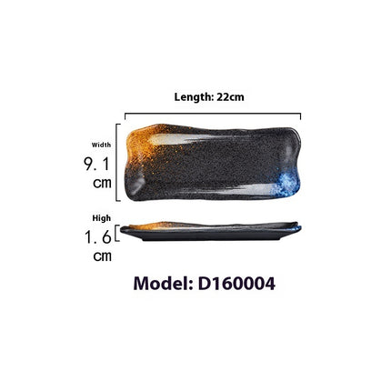 Rectangular Plate Creative Retro Hotpot Restaurant Tableware