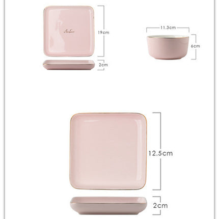 Light Luxury Ceramic Tableware Couple Tableware