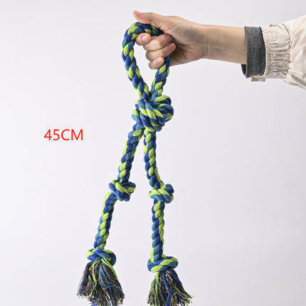 Heavy-Duty Rope Knot Dog Toys For Large Breeds Dental Health Chew And Interactive Tug Of War Play Pet Supplies