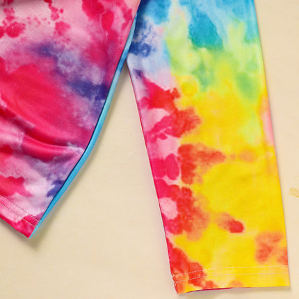 Girls' Spring Fall Outfit Set Pretty Girl Letter Print Long Sleeve Pullover Top & Matching Pants