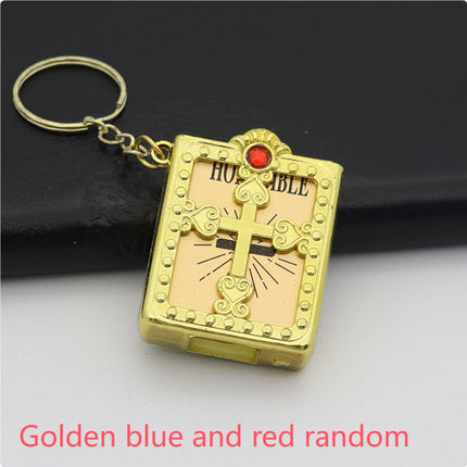 Mini HOLY Bible Keychain Religious Christian Jesus Cross Key Chain Women Prayer God Bless Gift Souvenirs Keyring