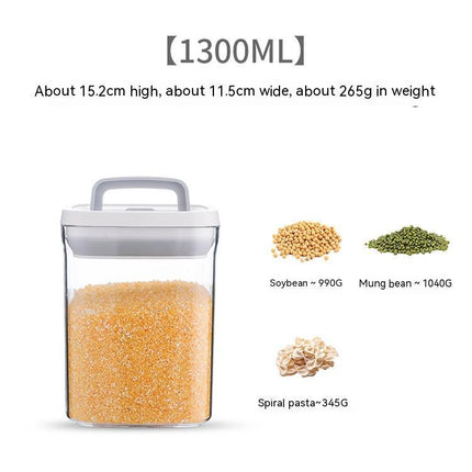 Transparent Stackable Kitchen Dry Goods Crisper