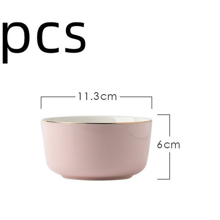 Light Luxury Ceramic Tableware Couple Tableware