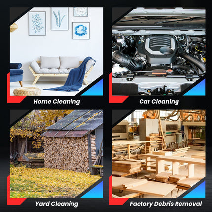 130000RPM Mini Cordless Leaf Blower Jet Blower Battery Operated Blower With 2x 3Ah Batteries For Leaf Snow Dust Water Blowing