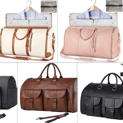 Large Capacity Travel Duffle Bag Women's Handbag Folding Suit Bag Waterproof Clothes Totes
