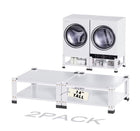 Washer And Dryer Pedestals With Storage Shelf,Assembly Required 2 Pack