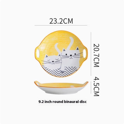 Cartoon And Plates Creative Rice Soup Bowls For Home Baking Dishes Ceramic Tableware