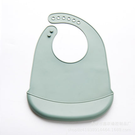 Thin Baby Eating Silicone Baby Bibs Oil-proof Waterproof Maternal And Child Supplies